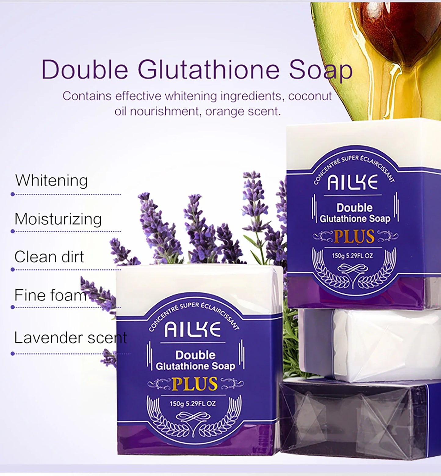 AILKE Glutathione Bleaching Cream Advanced Lightening Lotion for Glowing Skin