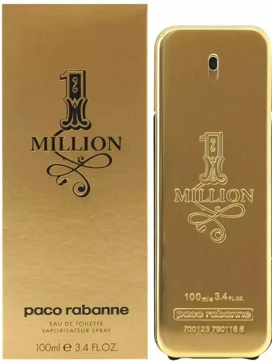 Paco Rabanne 1 Million Eau de Toilette for Men Tester 3.4 oz 100 ml New in Box USA