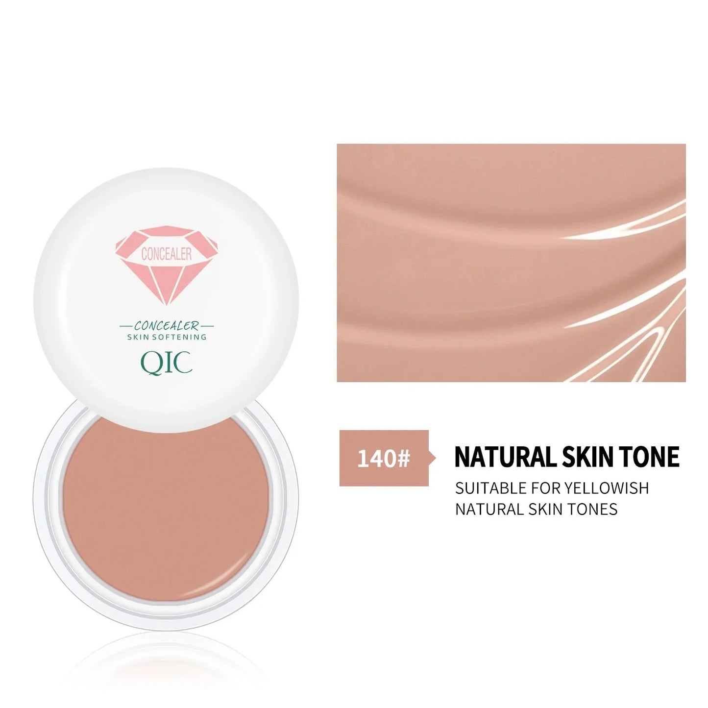 High Coverage Waterproof Concealer BB Cream for Dark Circles and Freckles