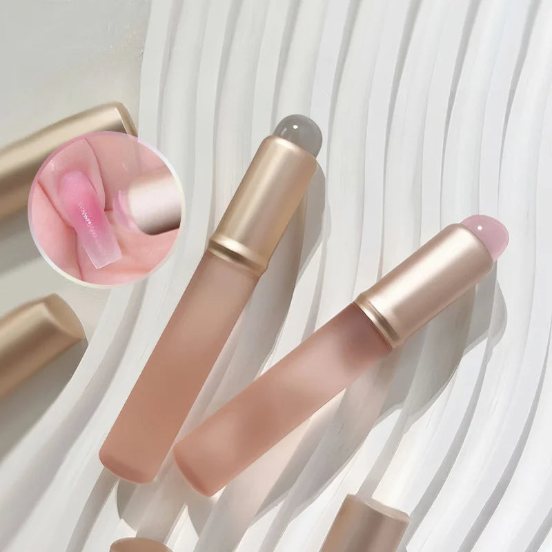 Silicone Lip Brush Round Head Dustproof Covered Lip Brush Multifunctional Smudge Tool For Lipstick