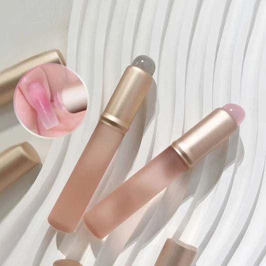 Silicone Lip Brush Round Head Dustproof Covered Lip Brush Multifunctional Smudge Tool For Lipstick