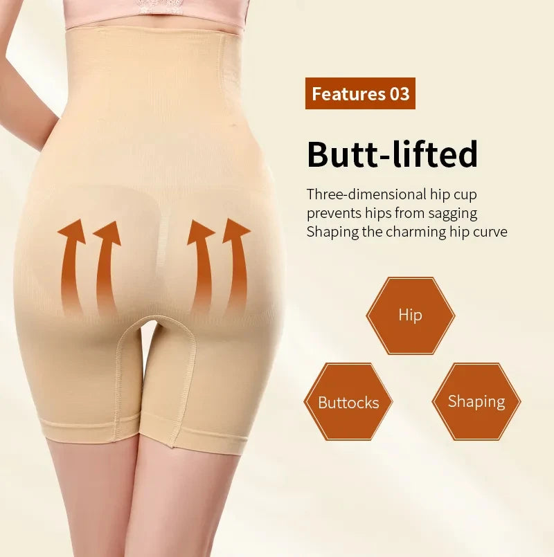 YBFDO Women's High Waist Body Shaping Shorts for Postpartum Butt Lift
