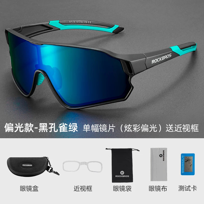 Rockbros Polarized Cycling Glasses UV400 Protection Unisex Sport Eyewear
