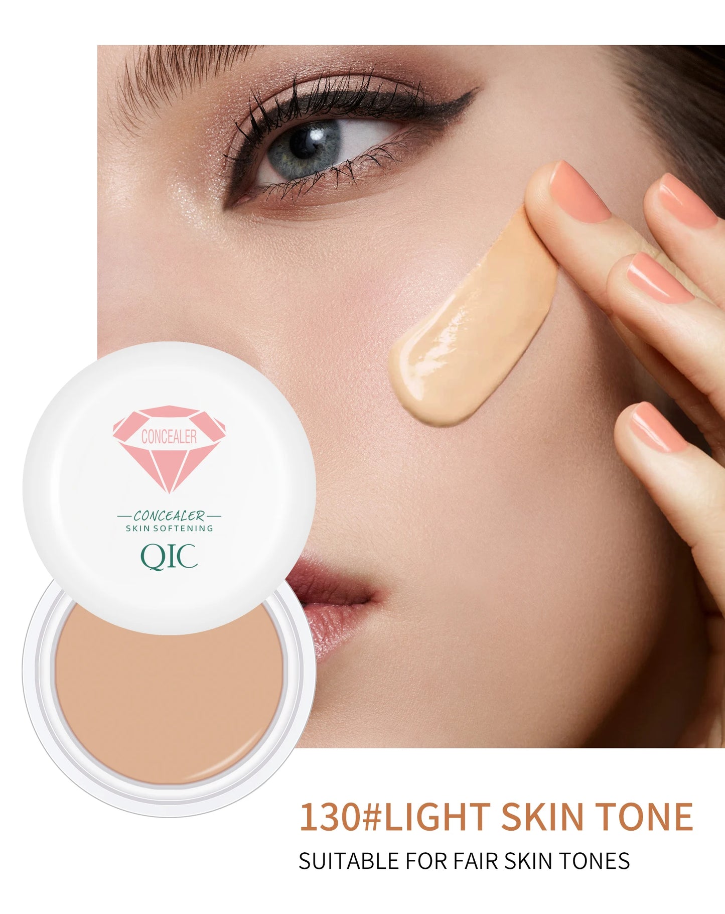 High Coverage Waterproof Concealer BB Cream for Dark Circles and Freckles