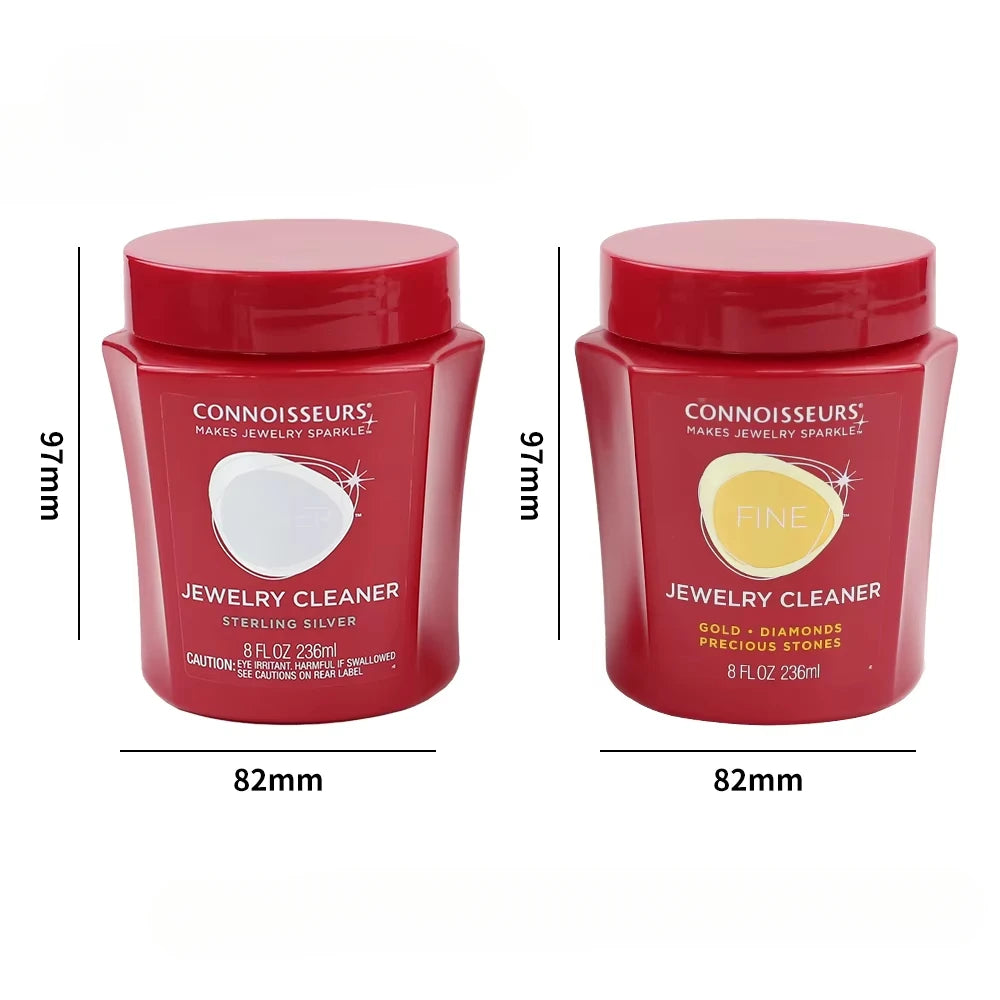 Jewelry Cleaning Solution with Basket for Gold Silver and Platinum Care