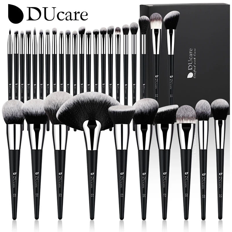 DUcare Professional Makeup Brush Set with 10 to 32 Pieces for Flawless Beauty