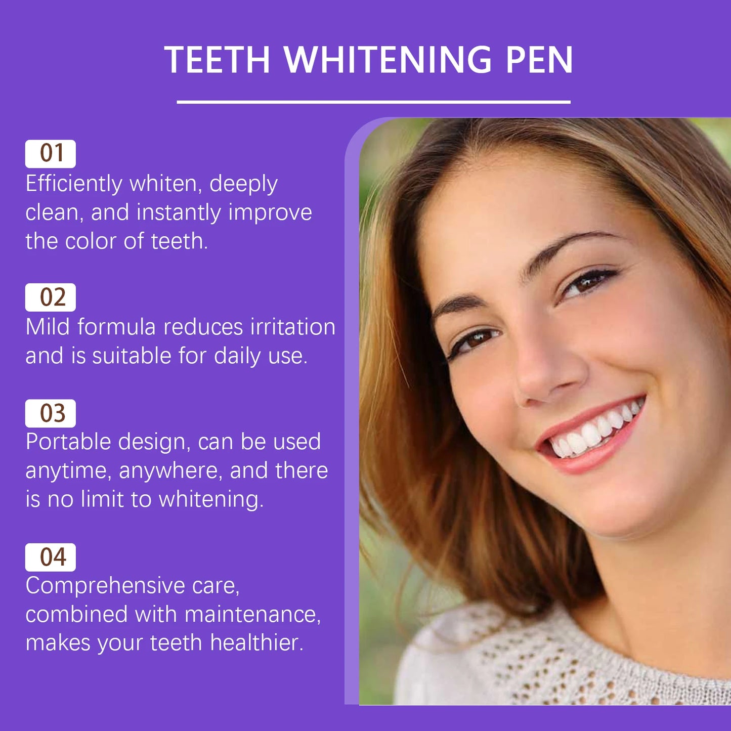6ml Teeth Whitening Pen Gel Instant Smile Oral Hygiene Cleansing Serum