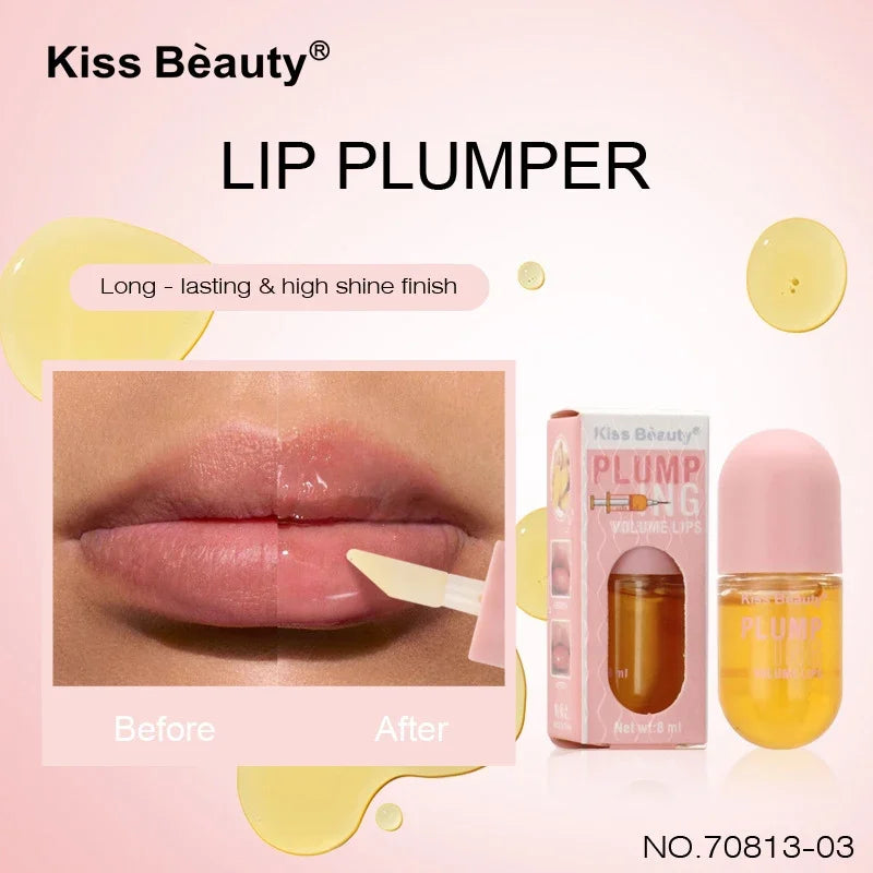 Lip Plumper Oil Serum for Instant Volume and Long Lasting Moisture