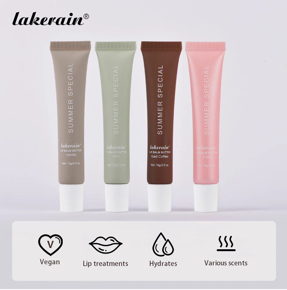 Lip Balm Set Four Pack Deep Moisturizing Lip Care Nourishing Color Lip Glaze Kit For Smooth Lips