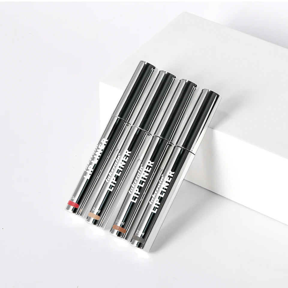 Waterproof Lip Liner Peel Off Tattoo Long Lasting Matte Lip Tint in Brown