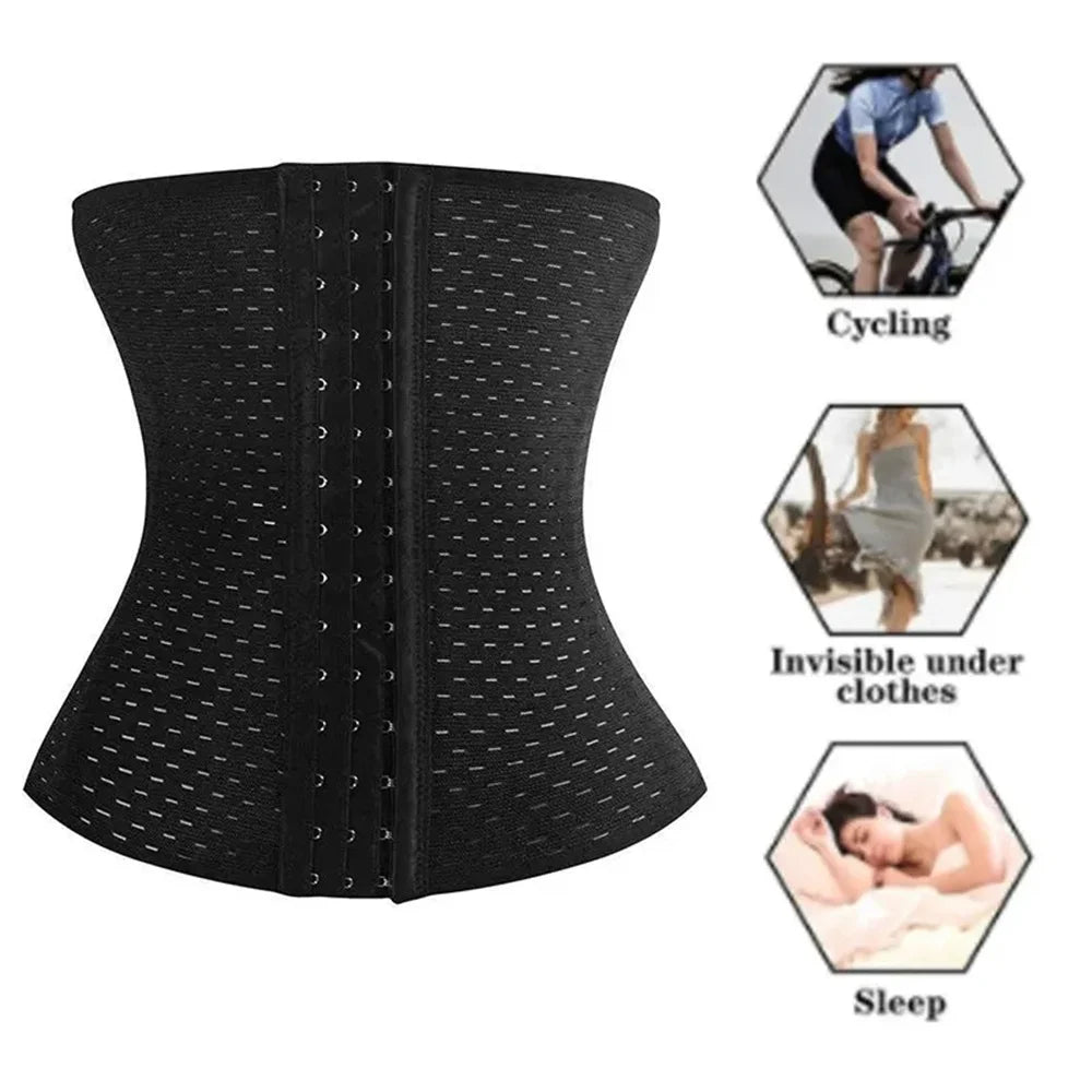 Women Tummy Slimming Black Belly Band Shapewear Corset for Postpartum Support