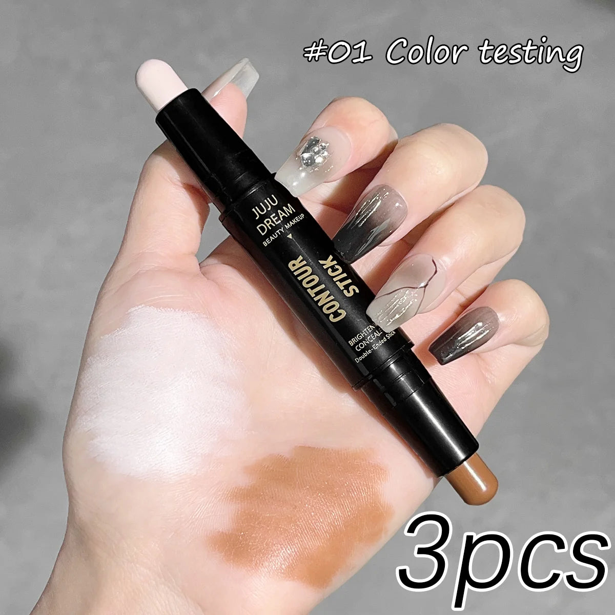 Double-Ended Contouring Stick for Nose and Face Highlighting by JUJU Dream