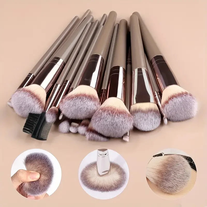Professional Makeup Brushes Set 3 To 20 Pieces Soft Fluffy Foundation Eyeshadow Concealer Blending Kabuki Brush