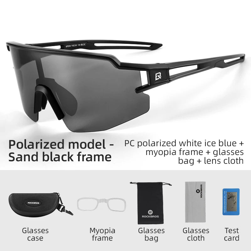 ROCKBROS Polarized UV400 Cycling Glasses for Outdoor Sports and Fishing