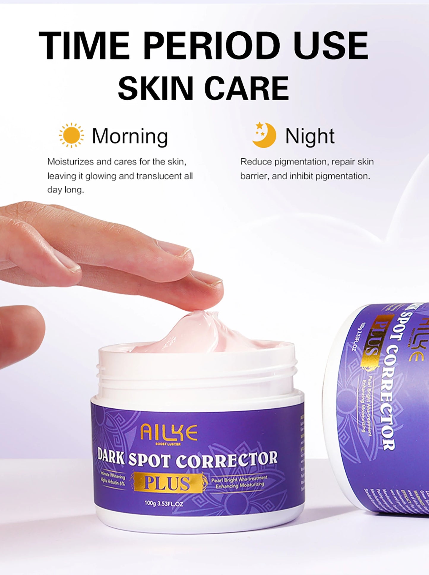 AILKE Glutathione Bleaching Cream Advanced Lightening Lotion for Glowing Skin