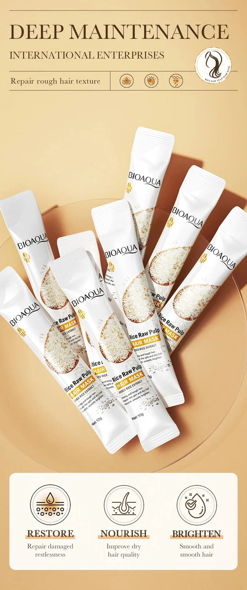 5 Seconds Soft Smooth Care Hair Mask for Repairing Damage and Preventing Frizz