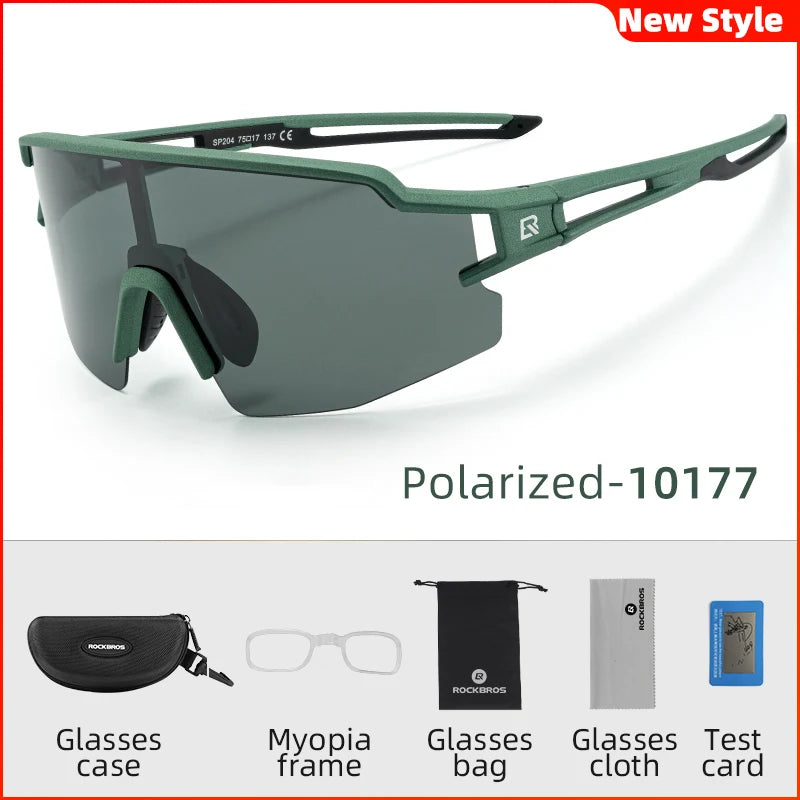 ROCKBROS UV400 Polarized Cycling Glasses for Outdoor Sports and Fishing