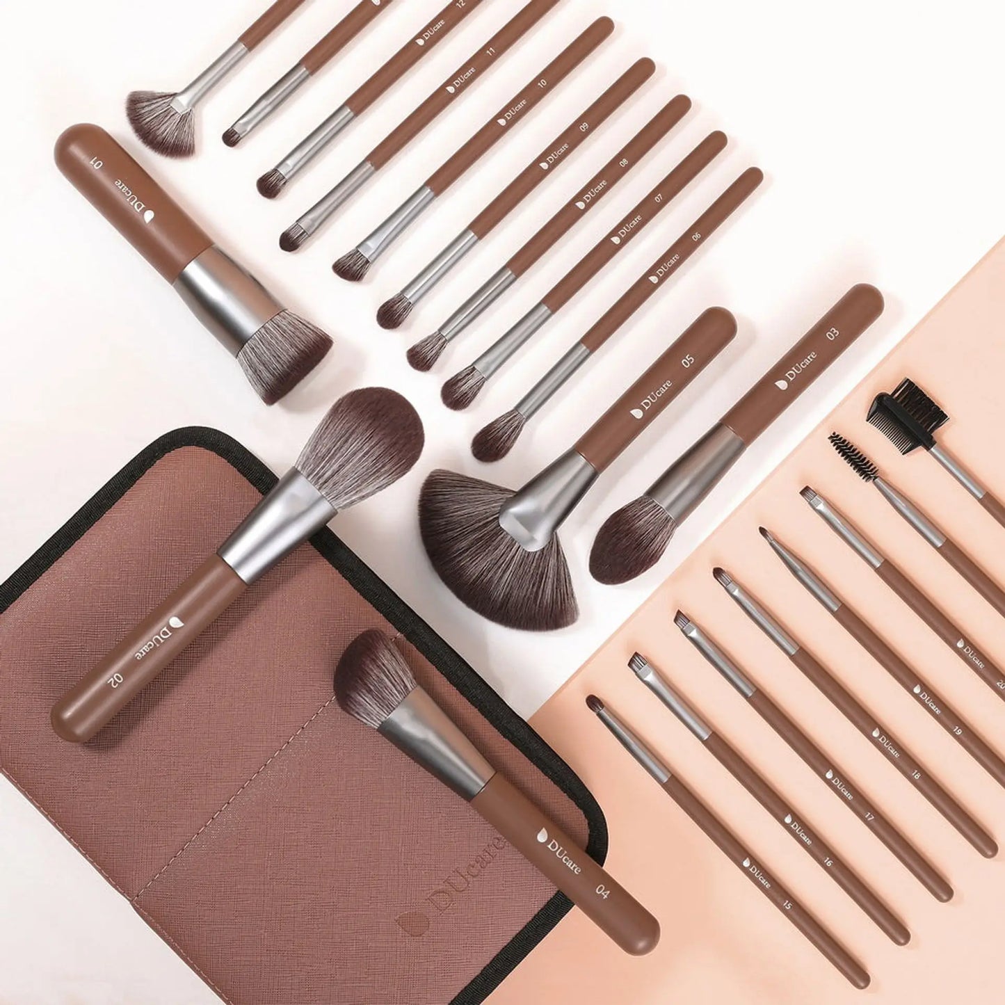 DUcare Professional Makeup Brush Set with 10 to 32 Pieces for Flawless Beauty