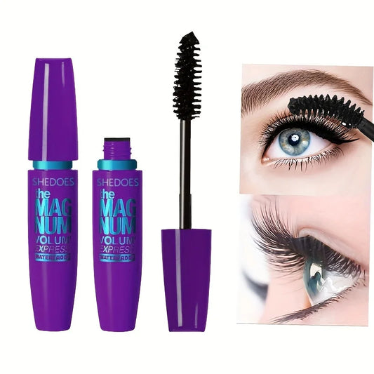 4D Black Mascara for Thickening Lengthening Curling Waterproof Formula