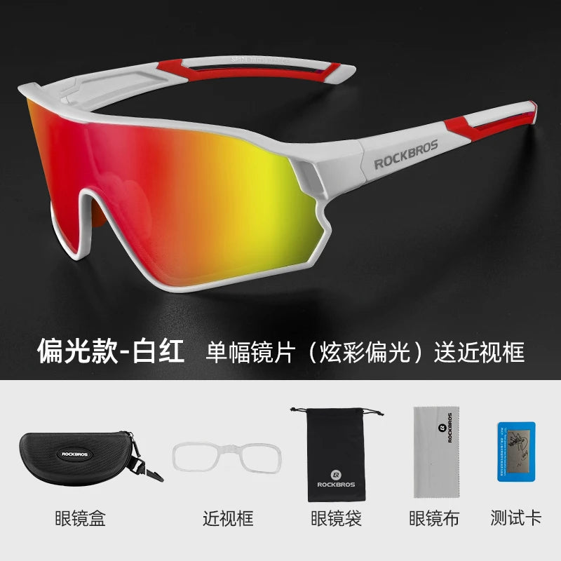 Rockbros Polarized Cycling Glasses UV400 Protection Unisex Sport Eyewear