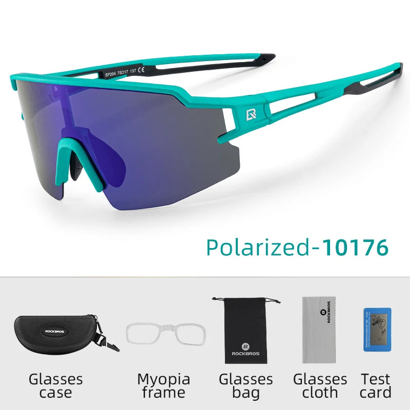 ROCKBROS UV400 Polarized Cycling Glasses for Outdoor Sports and Fishing