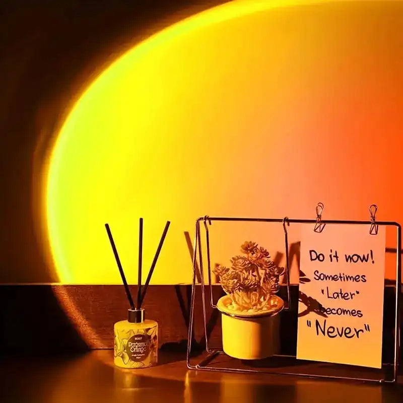 USB Sunset Ambiance Light Table Lamp for Relaxing Home Atmosphere