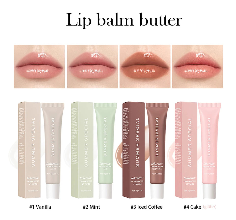 Lip Balm Set Four Pack Deep Moisturizing Lip Care Nourishing Color Lip Glaze Kit For Smooth Lips