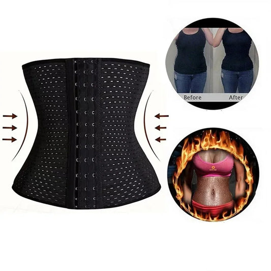 Women Tummy Slimming Black Belly Band Shapewear Corset for Postpartum Support