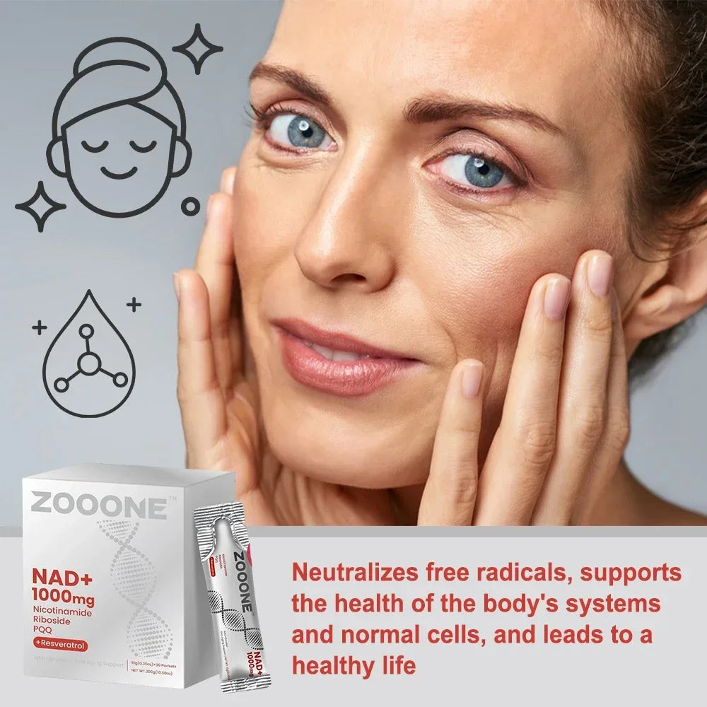 NAD Plus Berry Drink Mix For Anti Aging Focus 30 Packets