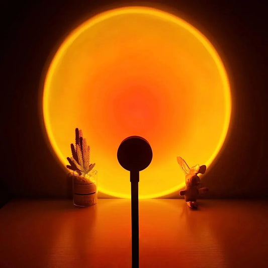 USB Sunset Ambiance Light Table Lamp for Relaxing Home Atmosphere