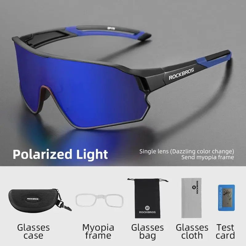 Rockbros Polarized Cycling Glasses UV400 Protection Unisex Sport Eyewear