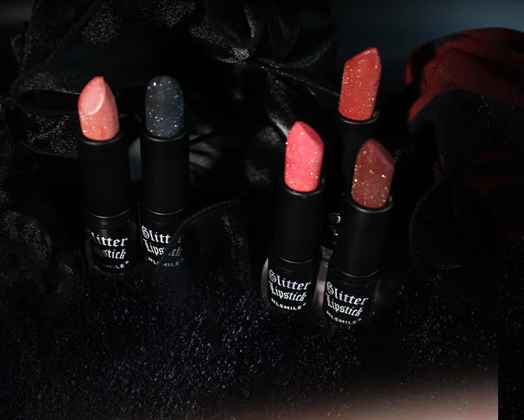 7 Colors Waterproof Glitter Lipstick Long Lasting Metallic Makeup for Women