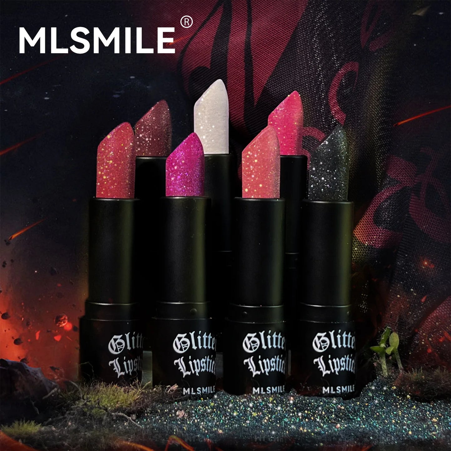 7 Colors Waterproof Glitter Lipstick Long Lasting Metallic Makeup for Women