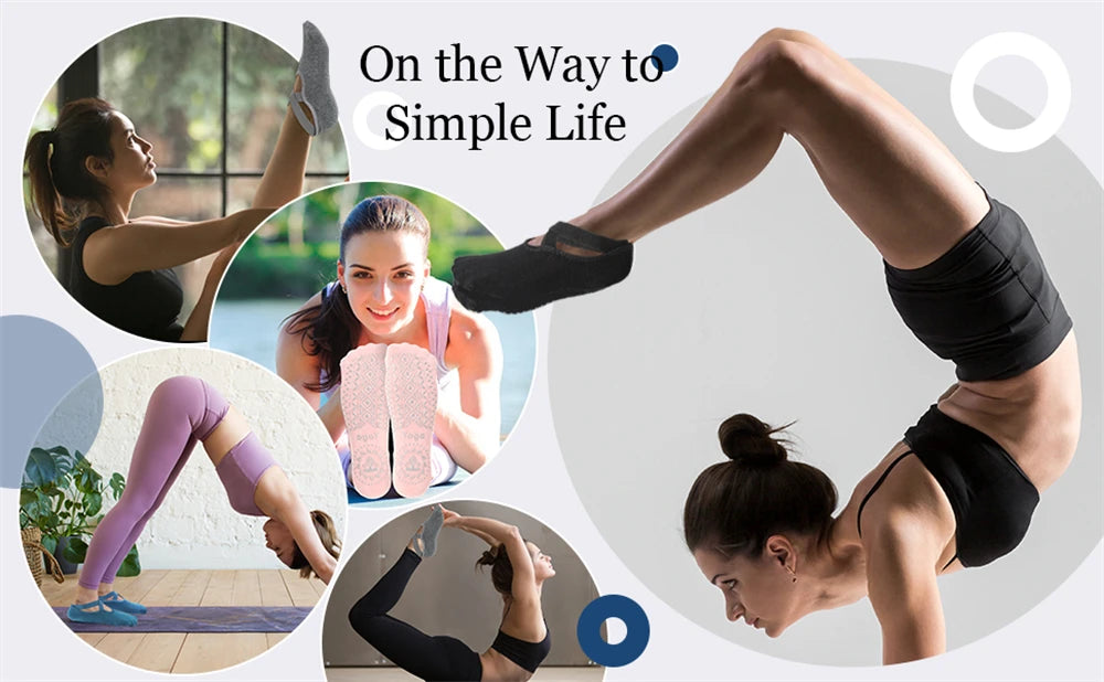Non Slip Sports Yoga Socks for Women Ideal for Pilates Ballet and Dance