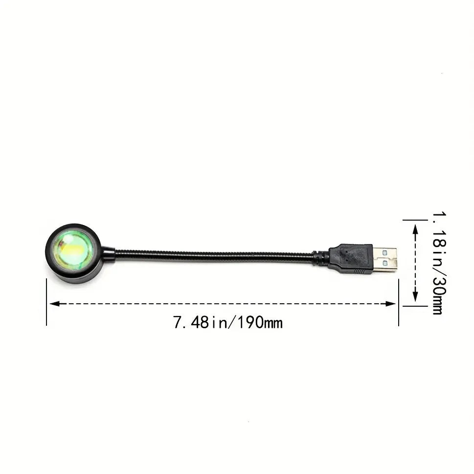 USB Sunset Ambiance Light Table Lamp for Relaxing Home Atmosphere