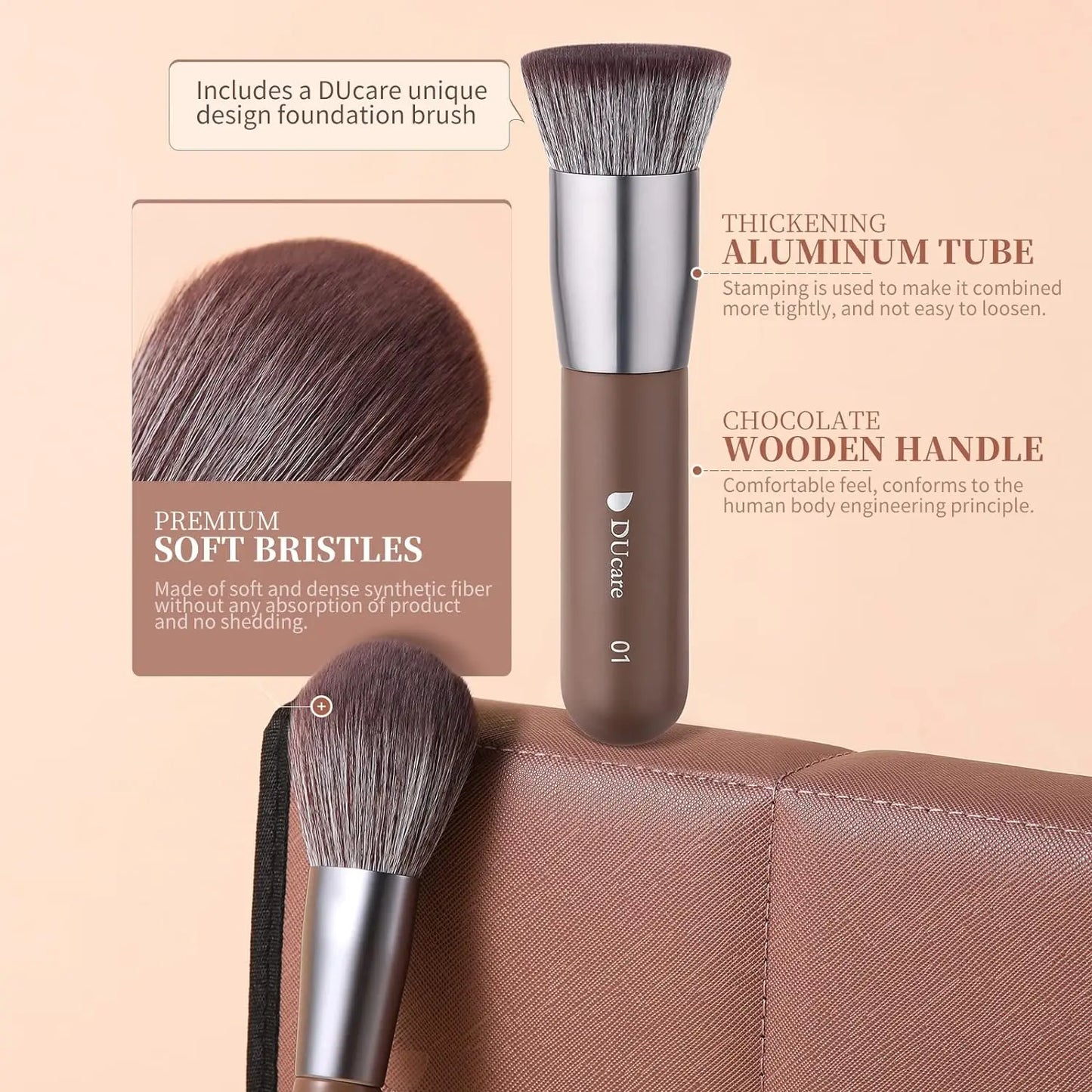 DUcare Professional Makeup Brush Set with 10 to 32 Pieces for Flawless Beauty