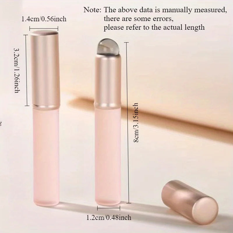 Silicone Lip Brush Round Head Dustproof Covered Lip Brush Multifunctional Smudge Tool For Lipstick