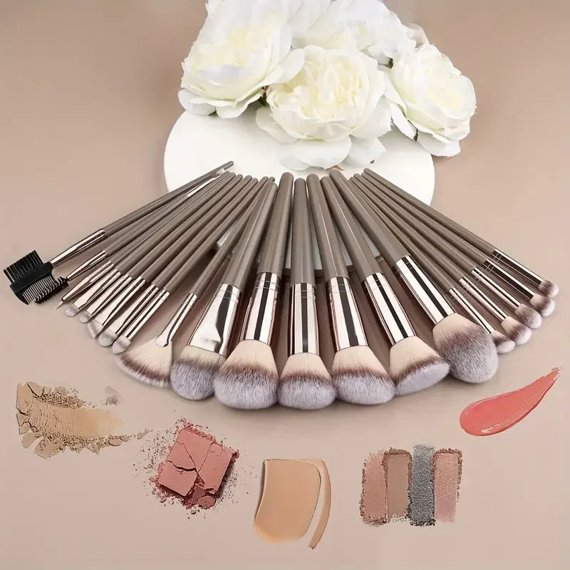 Professional Makeup Brushes Set 3 To 20 Pieces Soft Fluffy Foundation Eyeshadow Concealer Blending Kabuki Brush