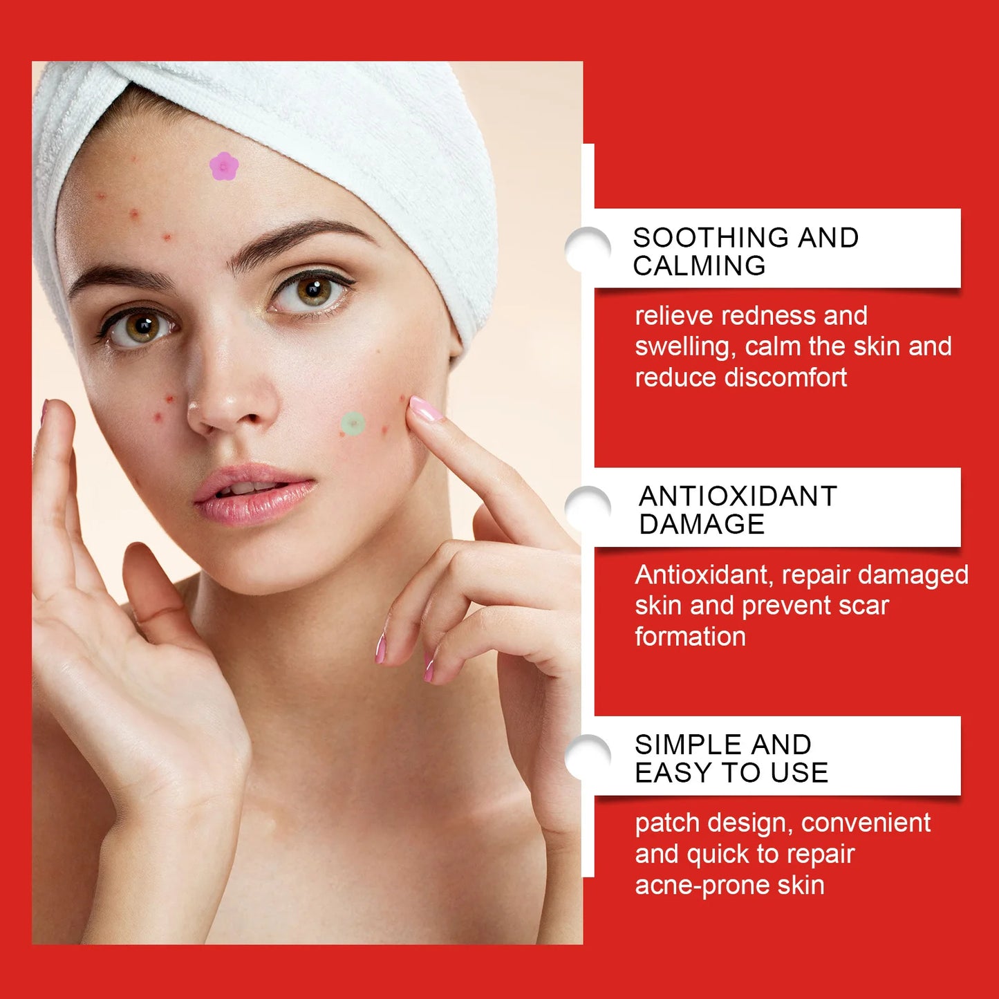 240 Pcs Heart and Star Shape Acne Patches for Zits and Blemishes Care