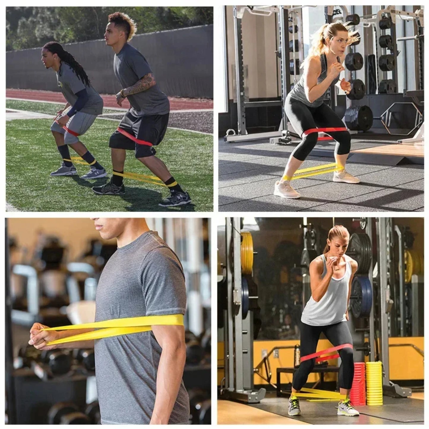Portable Rubber Resistance Bands for Home Fitness Yoga and Strength Training