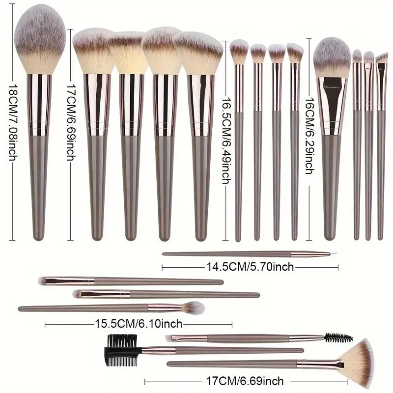 Professional Makeup Brushes Set 3 To 20 Pieces Soft Fluffy Foundation Eyeshadow Concealer Blending Kabuki Brush