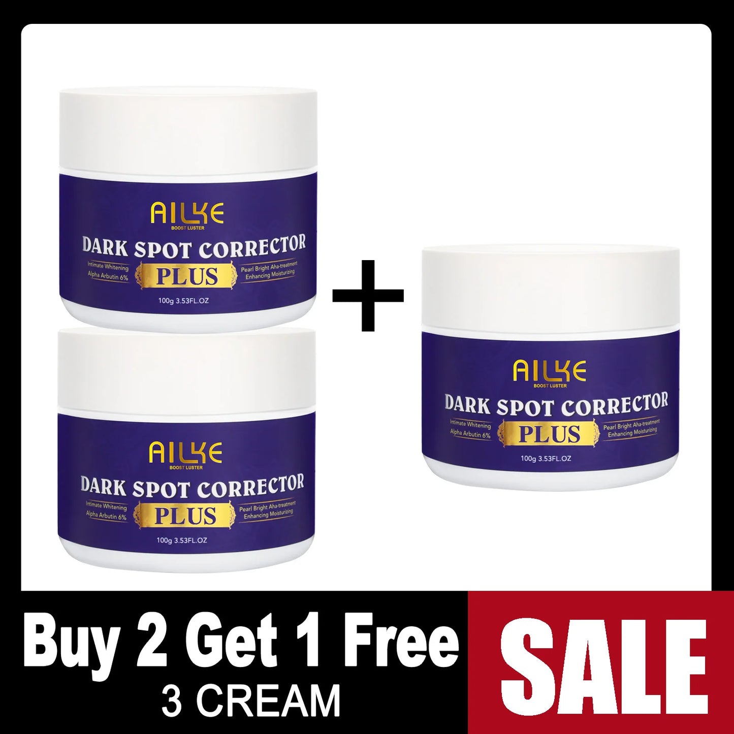 AILKE Glutathione Bleaching Cream Advanced Lightening Lotion for Glowing Skin