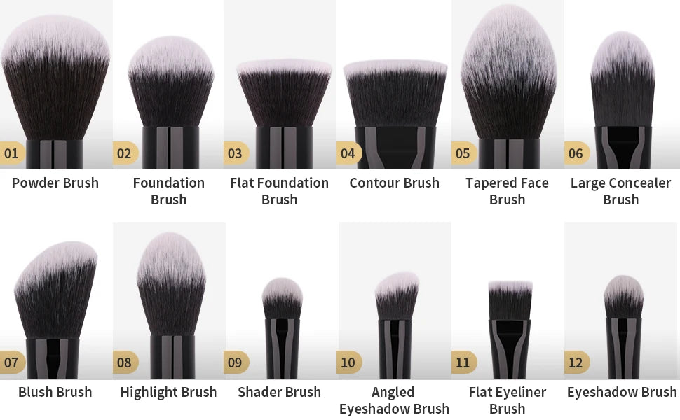 DUcare Professional Makeup Brush Set with 10 to 32 Pieces for Flawless Beauty