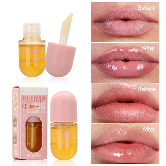 Lip Plumper Oil Serum for Instant Volume and Long Lasting Moisture