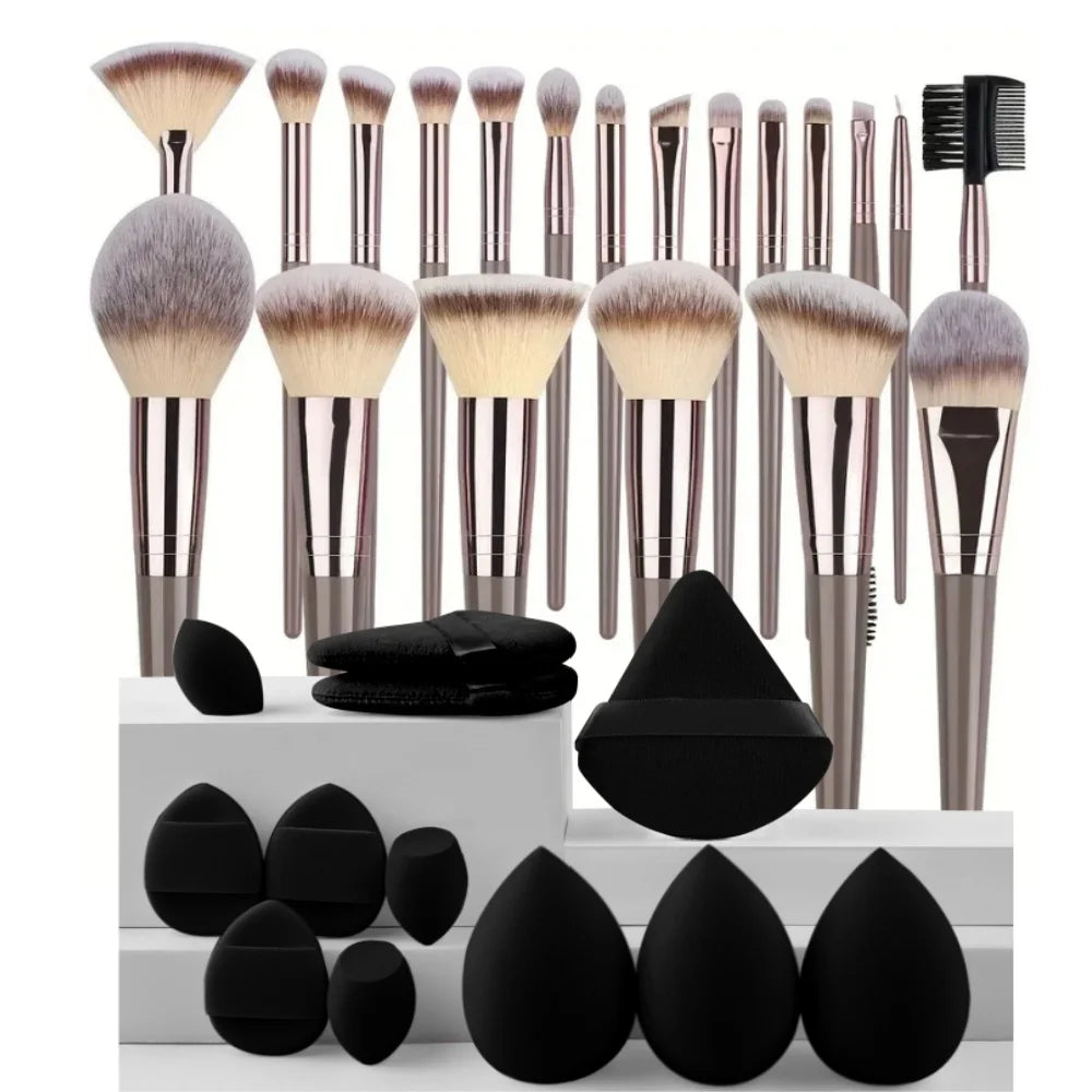 Professional Makeup Brushes Set 3 To 20 Pieces Soft Fluffy Foundation Eyeshadow Concealer Blending Kabuki Brush