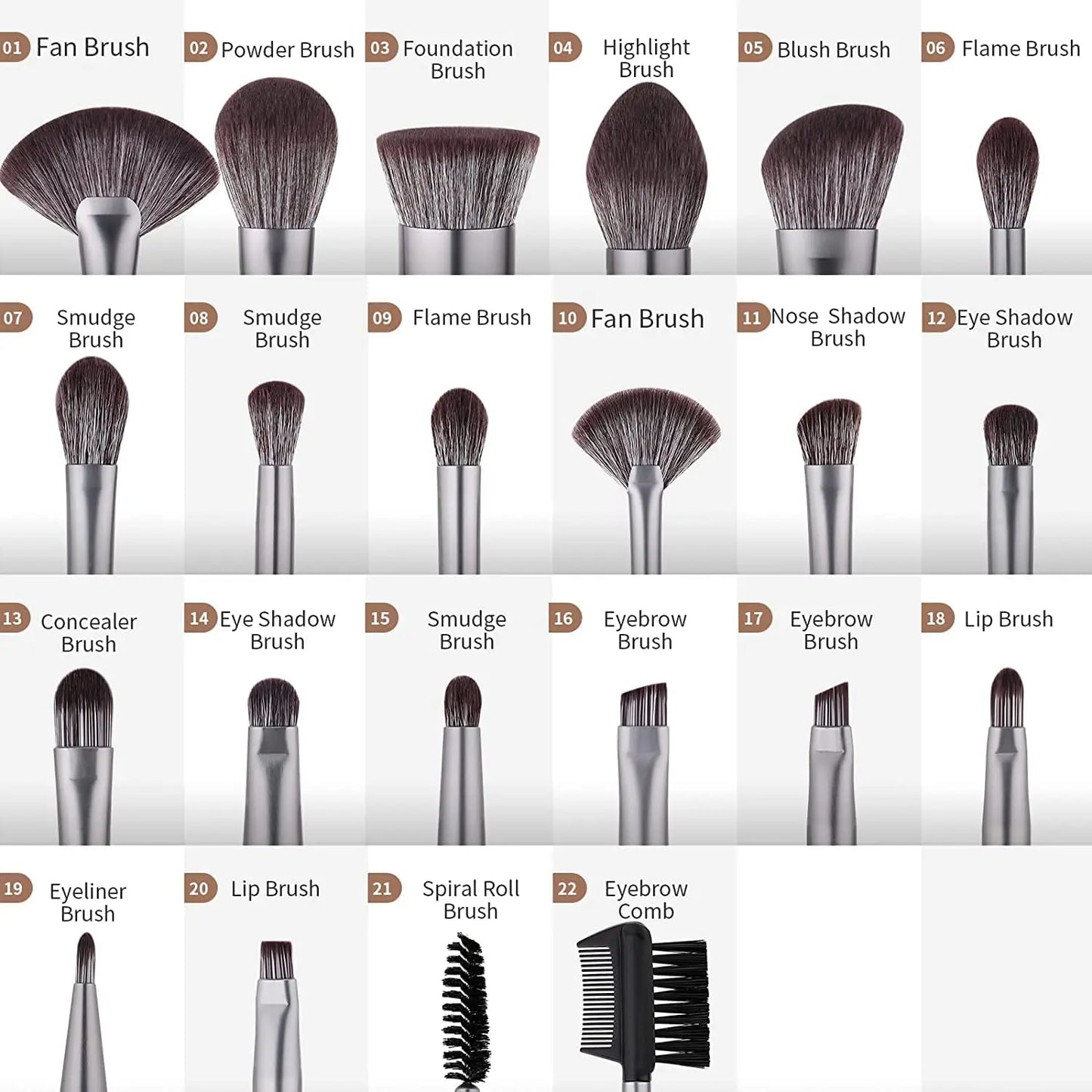 DUcare Professional Makeup Brush Set with 10 to 32 Pieces for Flawless Beauty