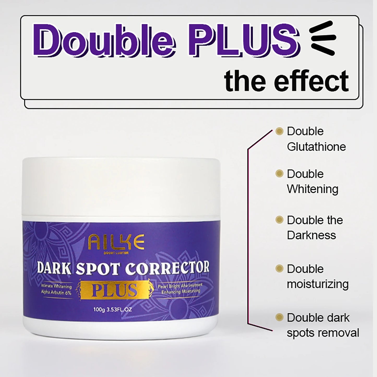 AILKE Glutathione Bleaching Cream Advanced Lightening Lotion for Glowing Skin