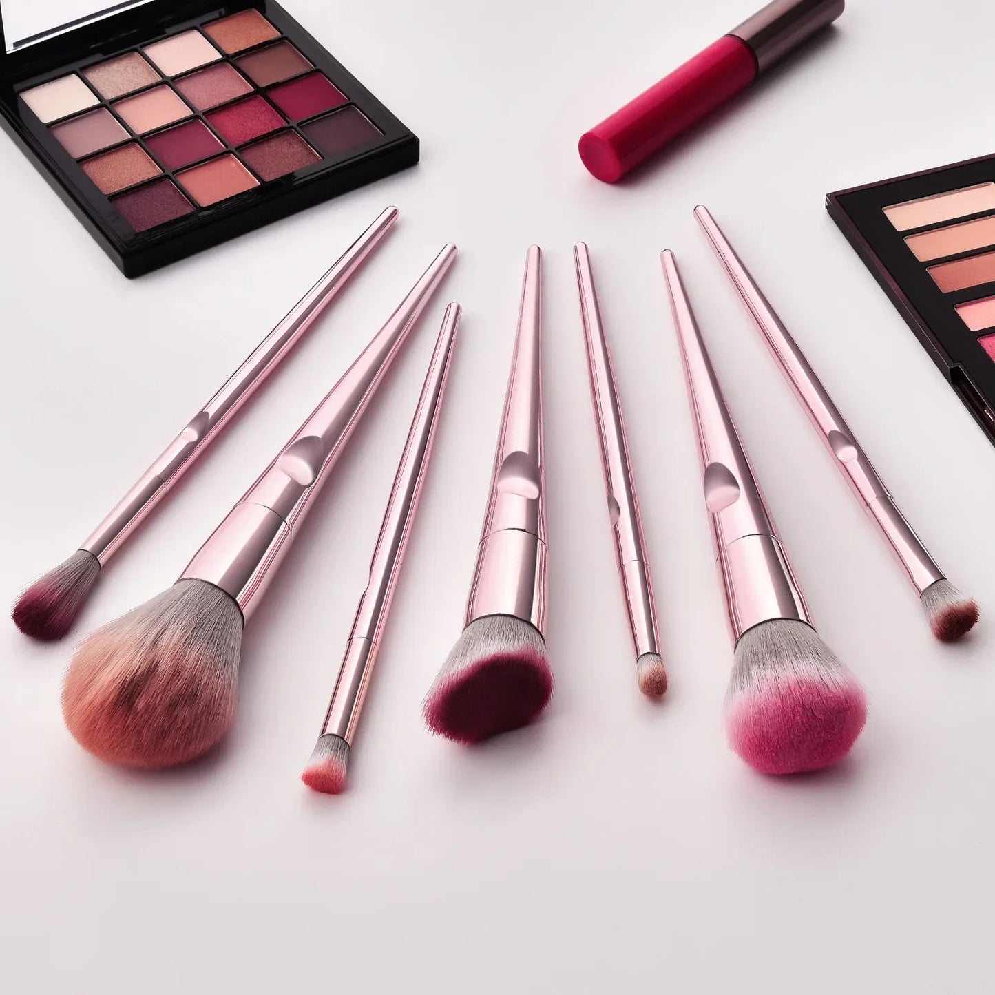 10 Pcs Pro Makeup Brushes Set With Bag Foundation Eyebrow Eyeshadow Tools For Professionals And Everyday Makeup