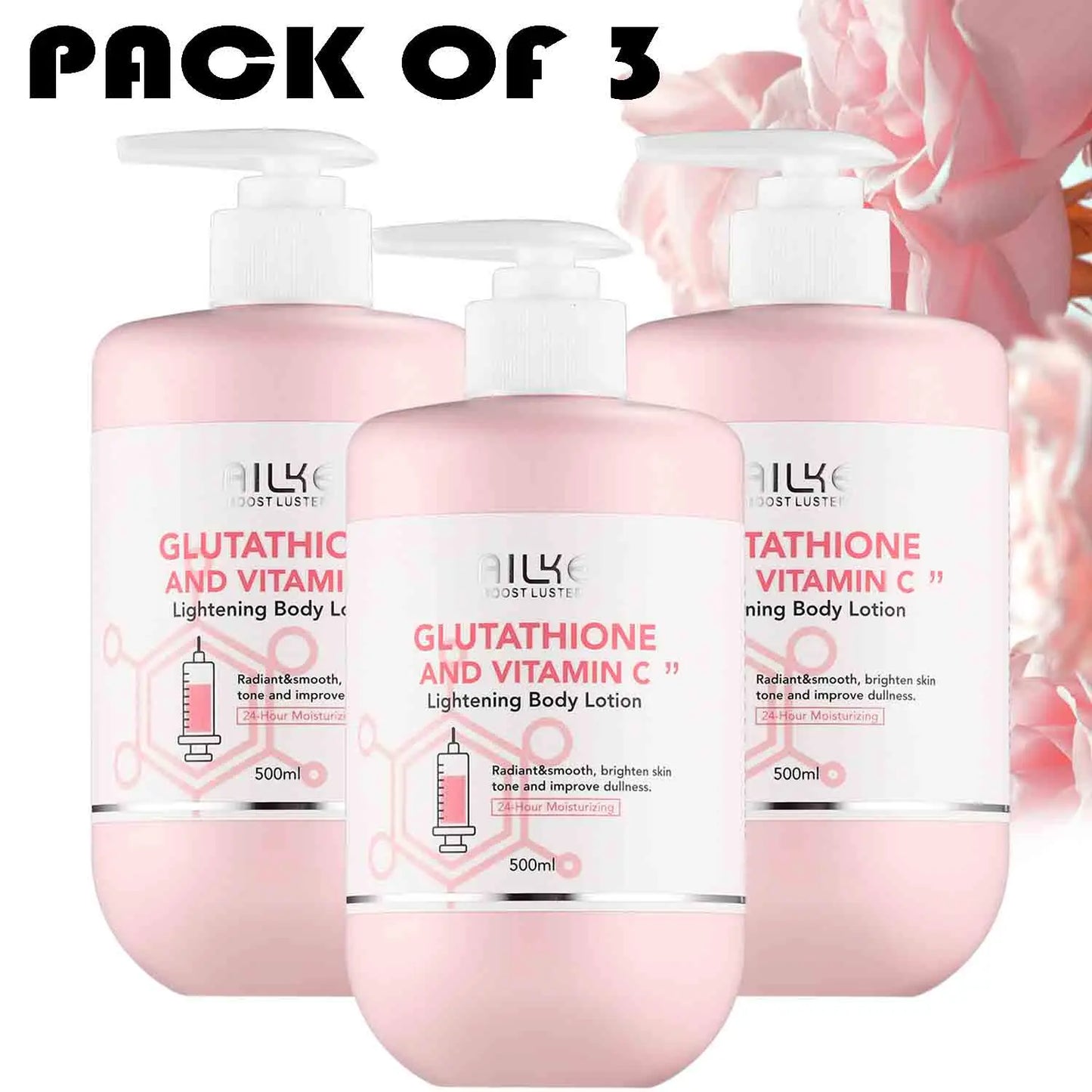 AILKE Whitening Skin Care Set with Glutathione and Vitamin C for Bright Skin