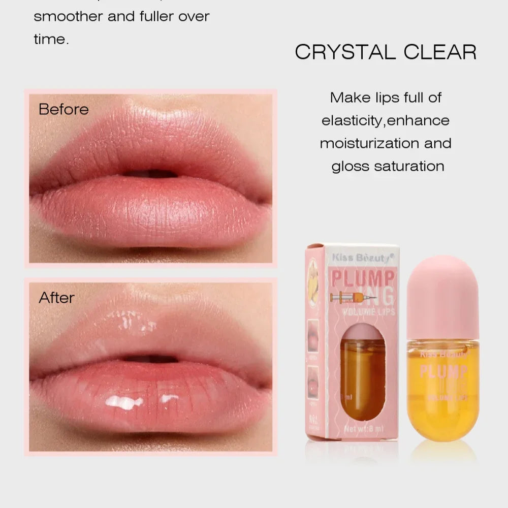Lip Plumper Oil Serum for Instant Volume and Long Lasting Moisture